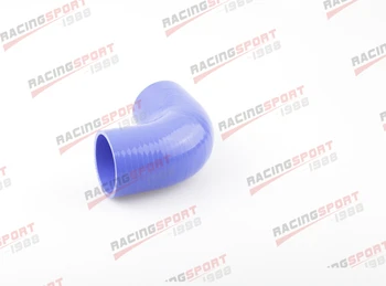 

4 ply 3.25'' 90D SILICONE HOSE COUPLER PIPE blue SIL-90D3.25