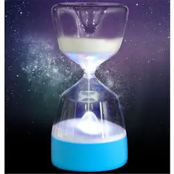 Клаит Новинка 176 времени песочные часы со сном светлый цветной светодиод атмосфера силиконовый Ночник подарок на день рождения