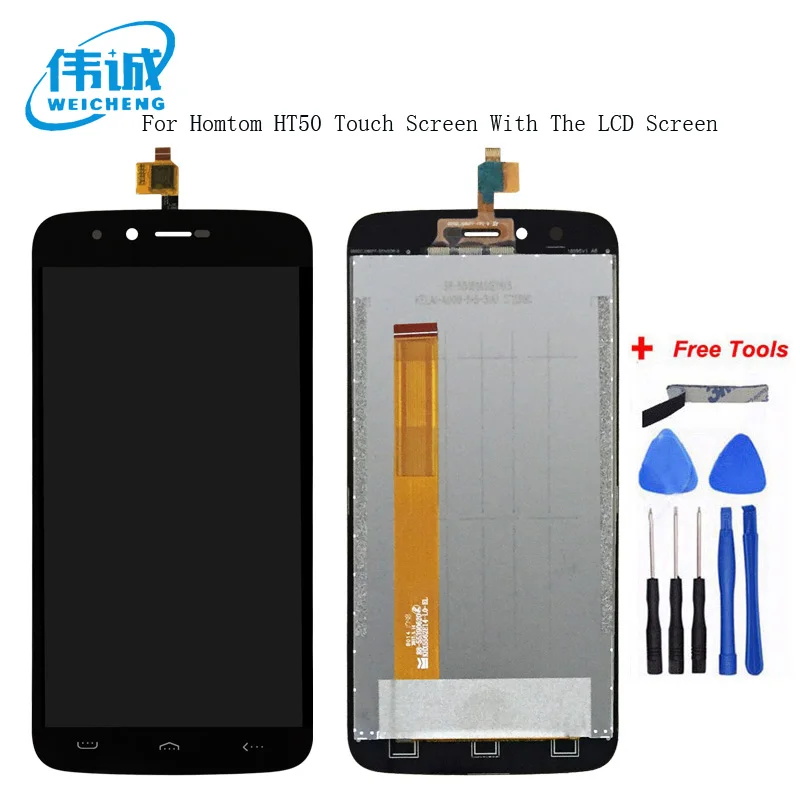 

WEICHENG Tested Well For Homtom HT50 LCD Display + Touch Screen Assembly Perfect Repair Part 5.5 inch +tools