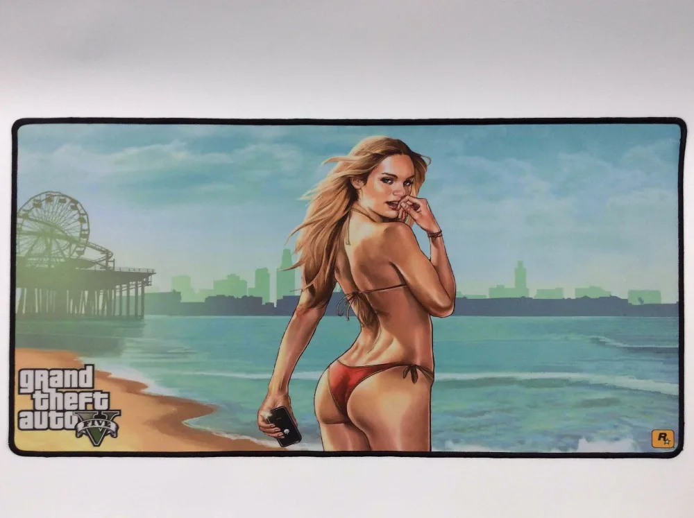 Большой Пляжный коврик для мыши Mairuige Shop GTA 5 900x400 мм ноутбука компьютерный лучшие