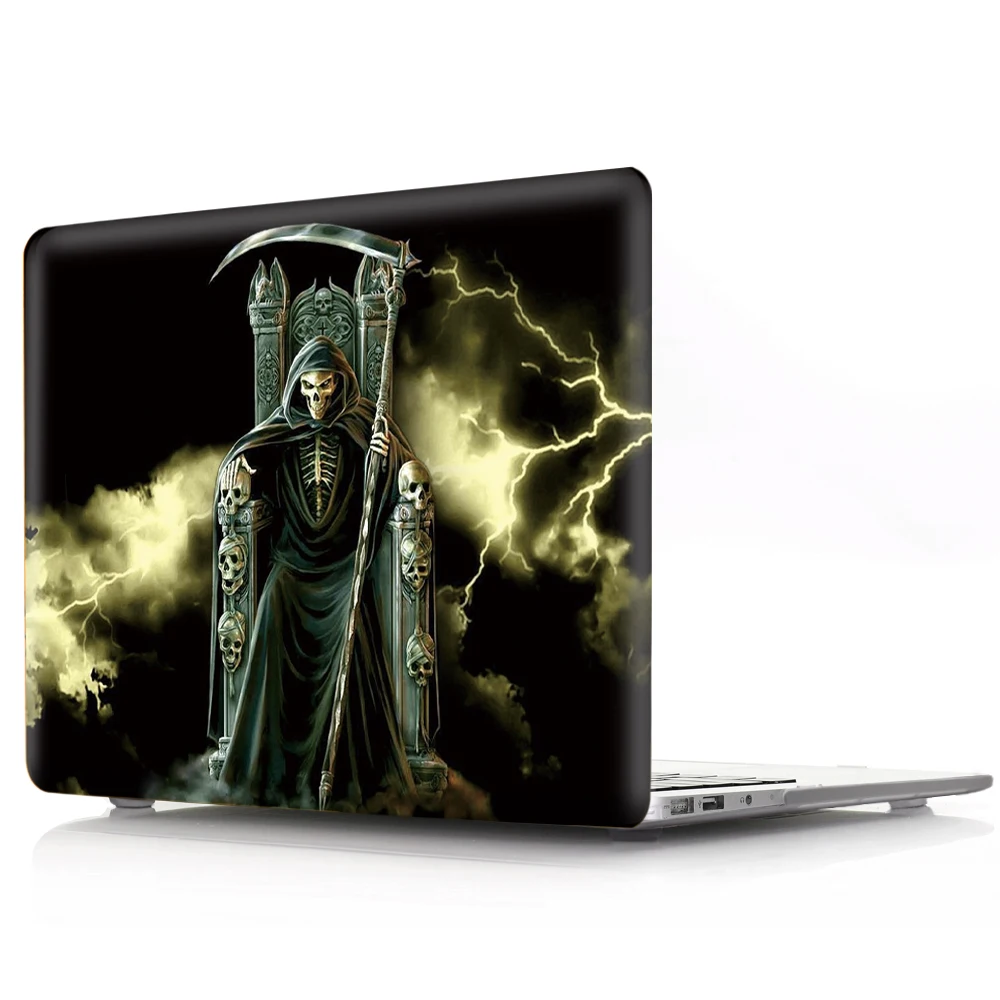 New Skull For MacBook Pro 13 15 Laptop Case A1278 A1286 CD ROM Cartoon Halloween Hard PC Cover for mac book Pro 13 15 Cover      (9)