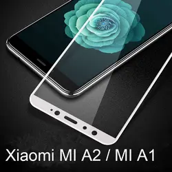 xiaomi a1 стекло Экран протектор предварительно mium защитное стекло на сяоми ми а2 / стекло на Xiaomi Mi A2 полный охват 2.5D стекло на сяоми ми а1 / стекло