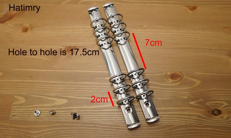 DIY Standerd A5 3 см связующее кольцо зажим для sprail ноутбук серебристого цвета A5 ноутбук натуральная кожа застежка для блокнота клип