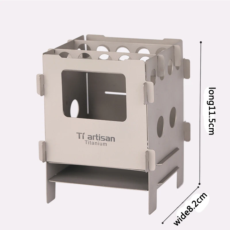 Tiartisan Открытый Кемпинг Пеший Туризм Сверхлегкий Титан дровяная печь мульти-топлива барбекю плита
