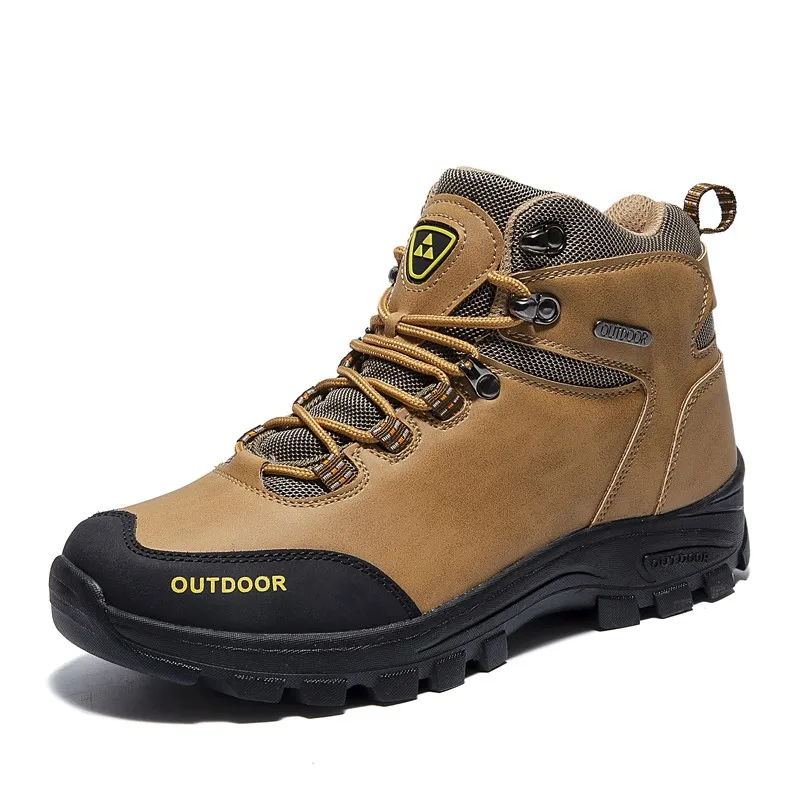 

Brand Outdoor Men's Hiking Shoes Waterproof Leather High Top Men Boots Nonslip Sports Trekking Camping Boots Man Hiking Sneakers