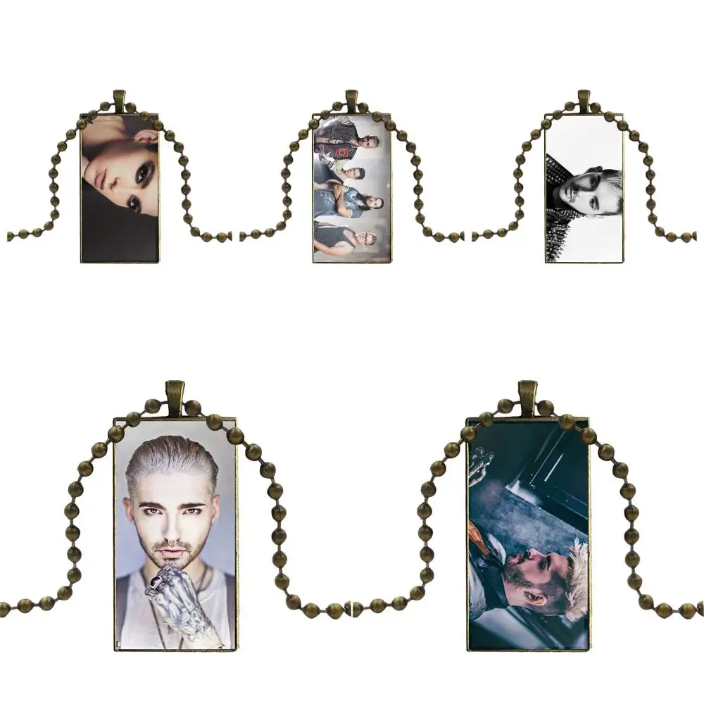 

EJ Glaze Design Fashion Vintage Glass Women Rectangle Necklace Pendants For Child Bill Kaulitz (tokio Hotel) Monsoon