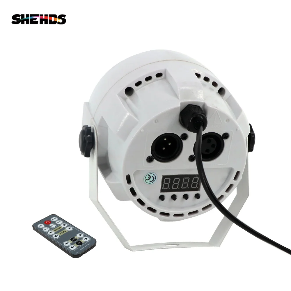 SHEHDS пульт дистанционного управления 12x3 Вт RGBW светодиодный плоский светильник с DMX512 для дискотеки DJ проектор машина вечерние украшения сценический светильник ing