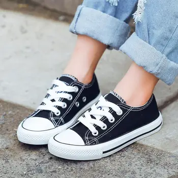 

Kids Shoes for Girl Children Canvas Shoes Boys Sneakers New Spring Autumn Girls Shoes White Short Solid Fashion Children Shoes