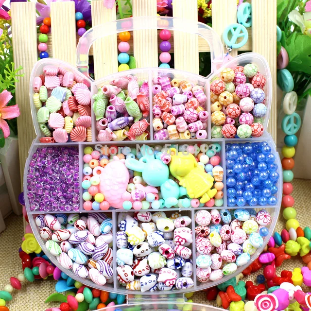 Girl Beaded Early Education In Kindergarten Manual Scattered Bead Material 4 To 7 Years Old Children's Toys 2021 1