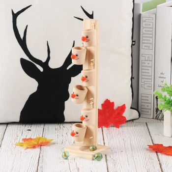 

Baby Montessori Wooden Blocks Tree Marble Ball Run Track Game Kids Children Intelligence Educational Toy Baby Childrens Day Gift