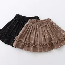 5 шт./партия, короткие юбки для маленьких девочек детская повседневная одежда в клетку хлопковая юбка 2-7T sylvia 565082879537