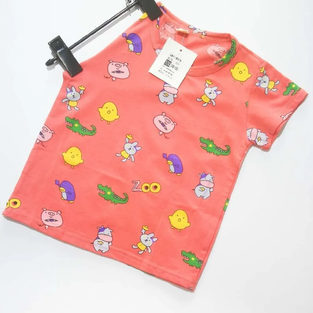 Г. Топы для детей, одежда для девочек детские футболки для маленьких мальчиков, летние футболки с короткими рукавами пляжные, размер 100-130, с надписями, с героями мультфильмов