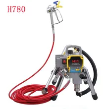 Высокого давления безвоздушного напыления пистолет-распылитель краска Профессиональный безвоздушный Краски опрыскиватель распылитель для стен Краски молитва H780