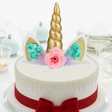 Рога торт Топпер Декор Хеллоуин вечеринка в честь Дня рождения товары для праздника для детей украшение для торта ко дню рождения