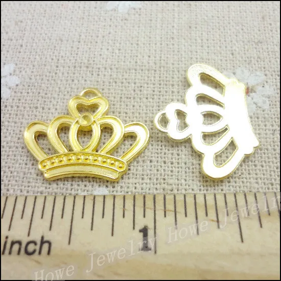 

Wholesale 70PCS Gold-color Imperial crown Charms Pendant Fit Bracelets Necklace DIY Metal Jewelry Making