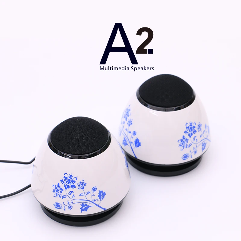 EZEEY A2 - Blue and white porcelain 3.5mm Speaker for Desktop Laptop Notebook Tablet FM Radio SmartPhones PC | Электроника