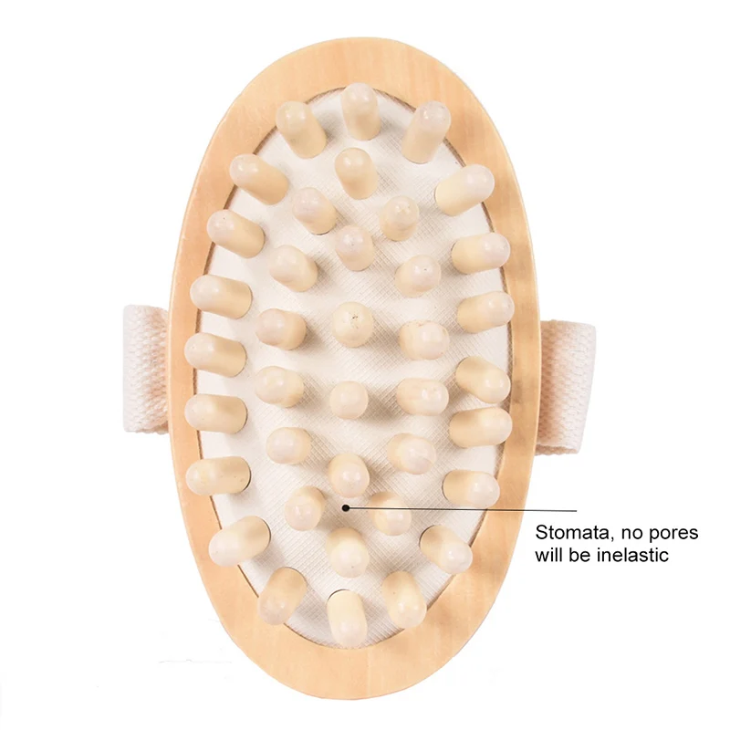 Деревянный массажер, щетка для тела, ручное уменьшение целлюлита, портативный, снимает напряженные мышцы, натуральная древесина, массажный инструмент для головы, 1 шт