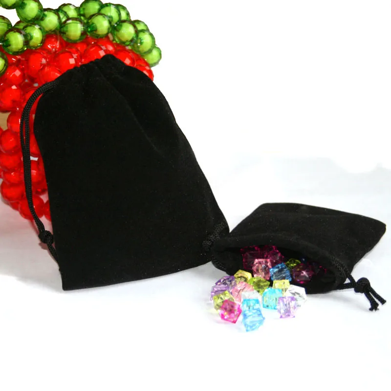 5 шт./лот 7x9 см x 10x12 см цветные бархатные мешочки стенд для ювелирных украшений с кулиской сумочки для упаковки подарков и пакетов