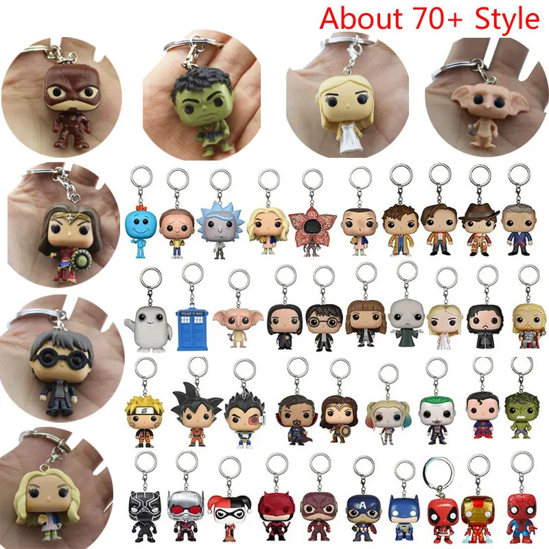 

Action Figure Stranger Things Harry Potter Game Of Thrones Venom Aquaman Toys Keychain Collection Model Toys IronMan Dragon ball