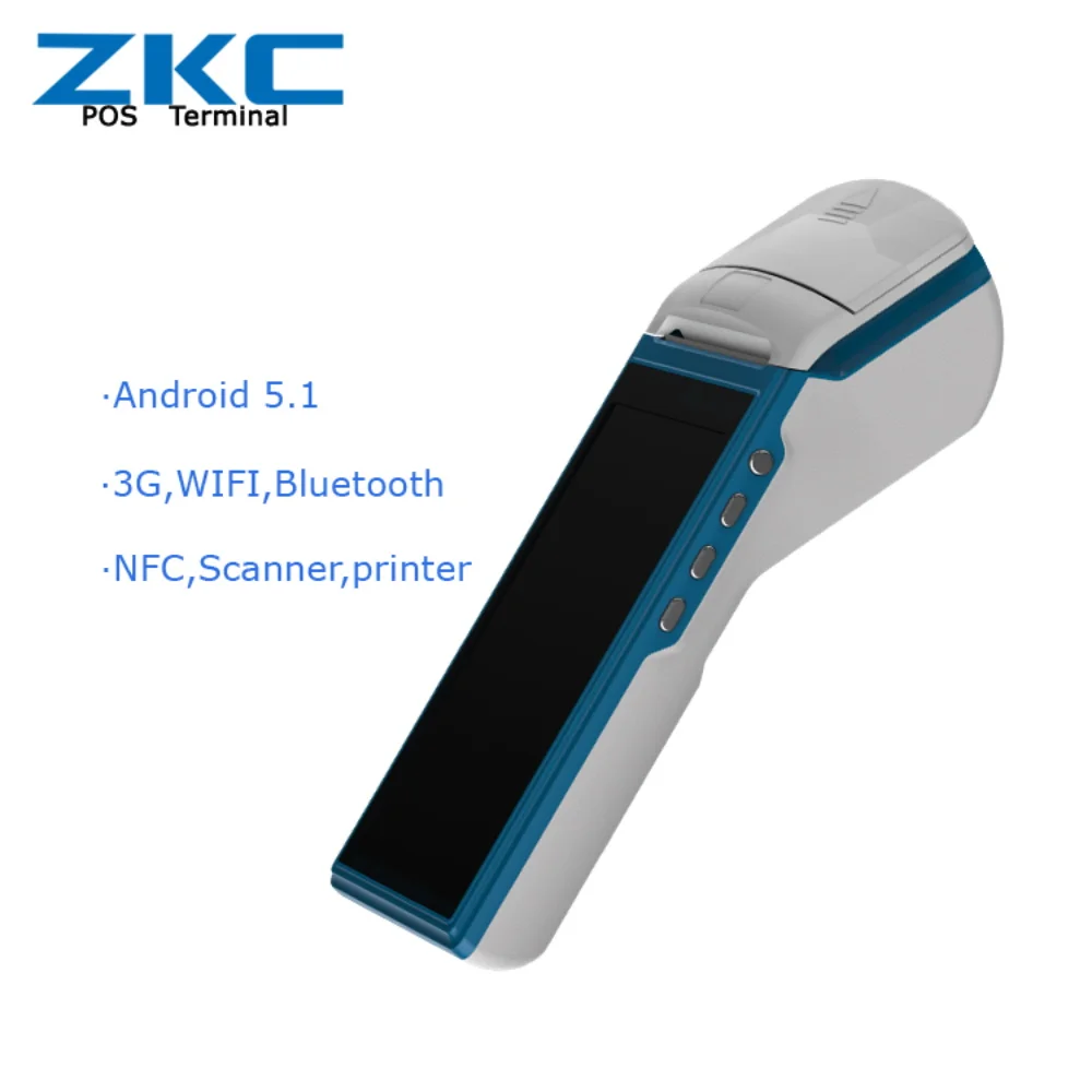 Android6.0 сканер штрих кода платежные терминалы с принтером|barcode scanner pos|barcode scannerterminal