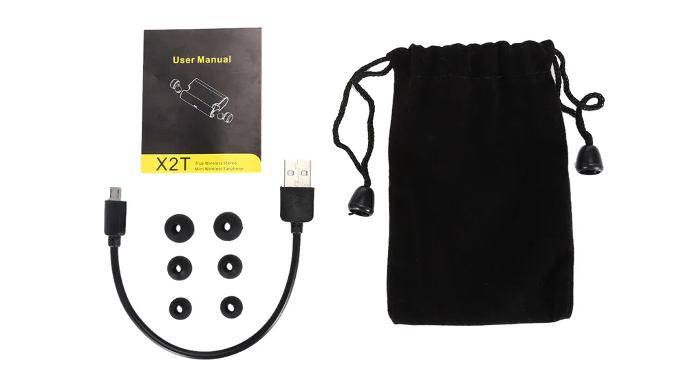 Mini X2T Wireless In-ear Double Bluetooth Headset