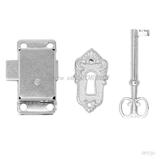 Классический винтажный Античный ящик шкафчик, гардероб, буфет дверной сплав замок+ ключ Прямая поставка