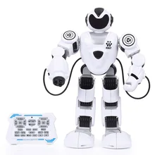 Игрушка с дистанционным управлением Интеллектуальный робот RC пение танцы раннего обучения умная светящаяся игрушка робот Запуск мягкие пули/ракета