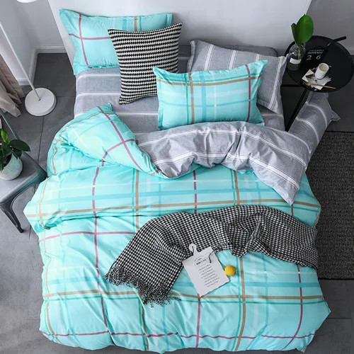 

Bedding Set 3/4pcs Star Printing king queen size Duvet Cover Set Brief Style Bedding Decoration Children Bed Linen