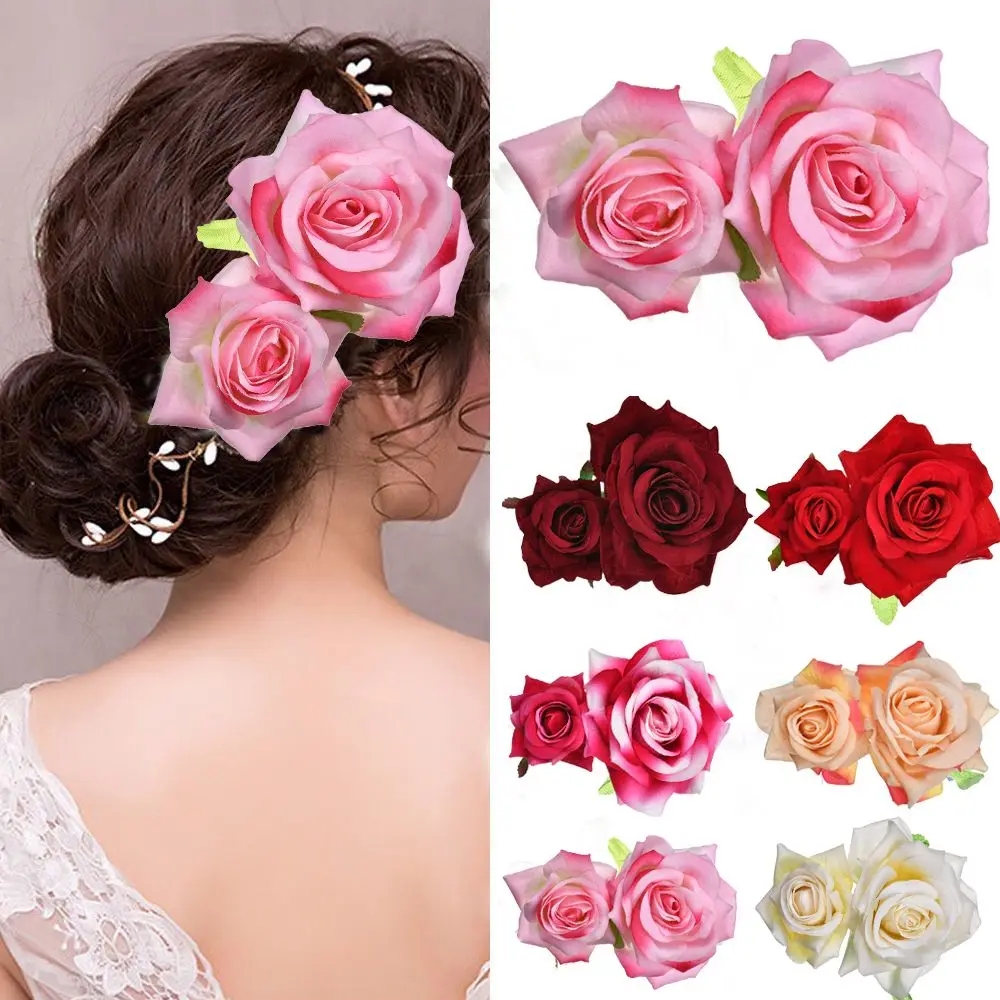 Details about   Rose Flower Bridal Hair Clip Hairpin Brooch Wedding Bridesmaid Party Accesso Sd 