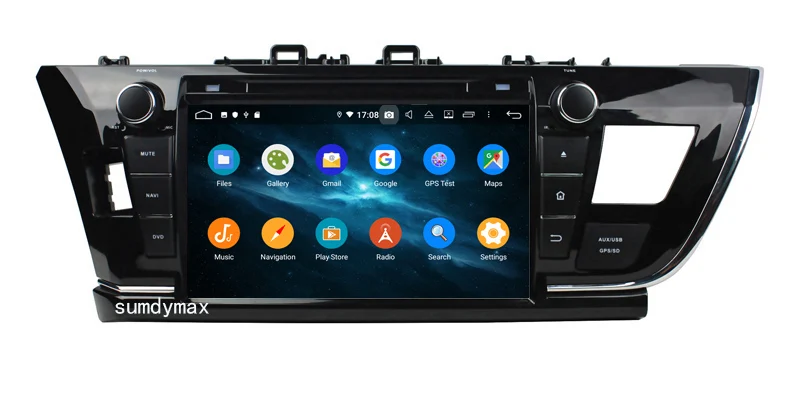 Flash Deal 9" two din android 9.0 car radio gps for toyota corolla left driving 2014 2015 2016 with gps navigation built in wifi audio 7