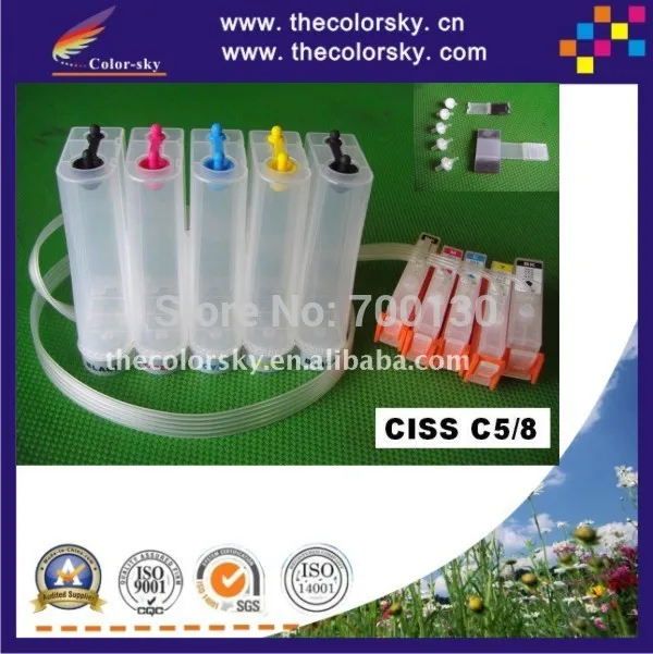 

(CISS-C5/8) CISS ink tank continuous ink supply system for Canon PGI5 CLI8 5/8 iP6600D iP6700D iX4000 iX5000 MP500 MP510 MP530