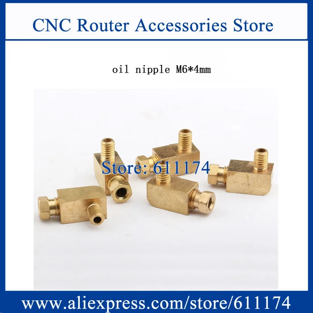100pcs/lot oil distributor M6*4 oil nipple Automatic Lubrication pump oil separatorin Tool