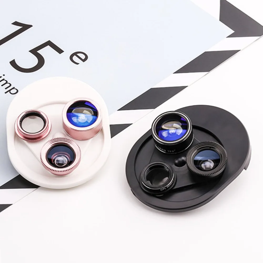 

4 in 1 Phone Lens Universal Mini Portable Integrated Rotating Wide Angle Mobile Phone Lens for Samsung for iPhones phone