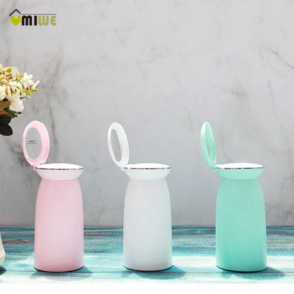 

300ML USB Rechargeable mini humidifier With Mirror Air Ultrasonic Sprayer Facial Humidifier Aroma Anion Mist Maker for Home Car