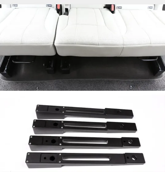 

Aluminum alloy Car Rear Seat Heightening Pad Kits Strips Trim For Land Rover Discovery 5 2017 2018 Car Accessories 4Pcs/set