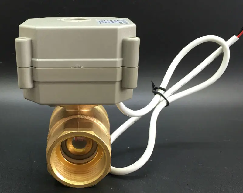 TF8-B2-C металла Шестерни качество нормально открытый/закрытый клапан BSP 1/4 ''2-способ латунь DN8 AC110-230V 2 провода или 5 проводов для воды Управление