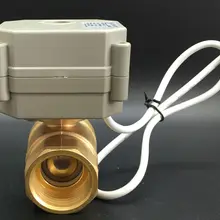 TF8-B2-C металла Шестерни качество нормально открытый/закрытый клапан BSP 1/4 ''2-способ латунь DN8 AC110-230V 2 провода или 5 проводов для воды Управление