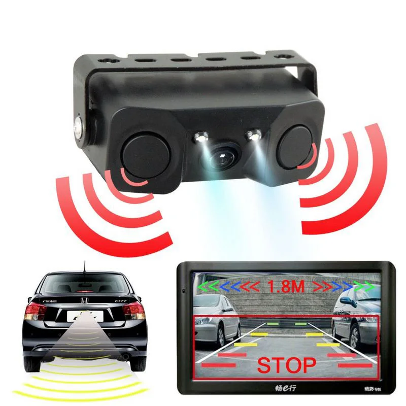 

Car Parking Sensor Auto Parking Buzzer With 4 Sensor Reverse Backup Vehicle Radar Monitor Detector System Backlight Display