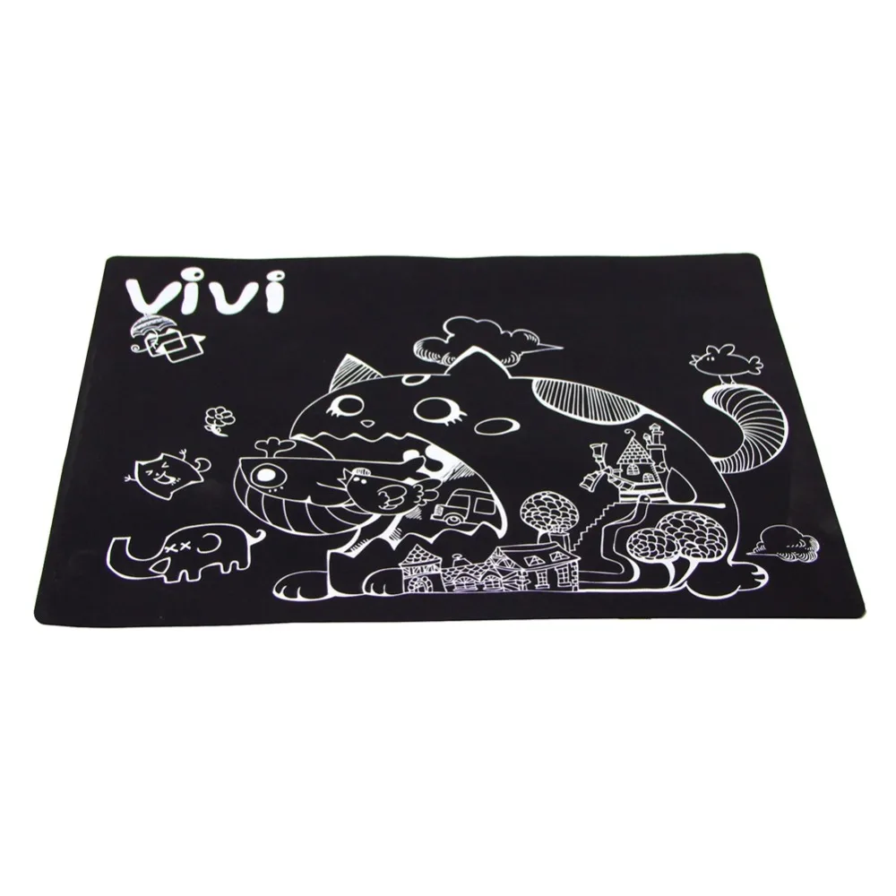 

Cat Feeding Cartoon Mat Bed Feeding Water Food Bowl Cushion Silicone Anti-slip Tablecloth