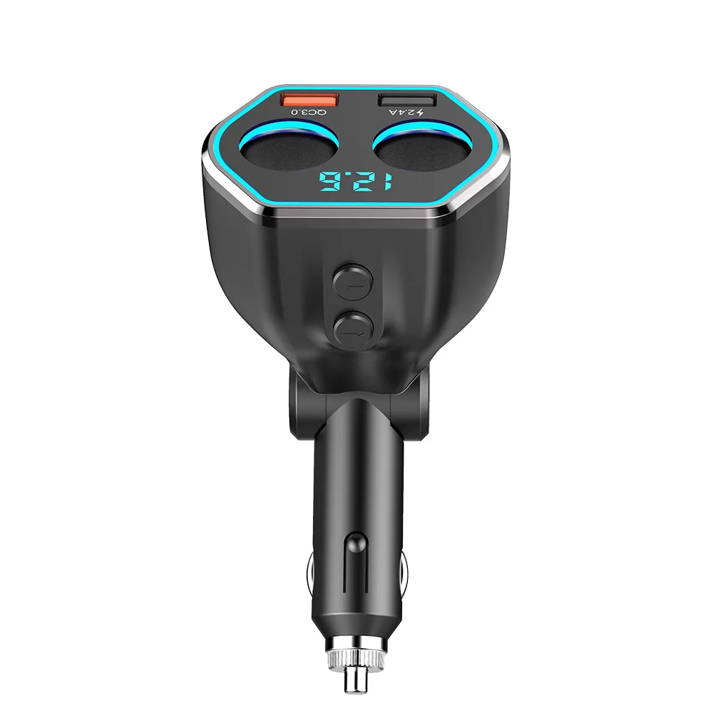 CDEN быстрое автомобильное зарядное устройство QC3.0 Разветвитель Прикуривателя 2 USB