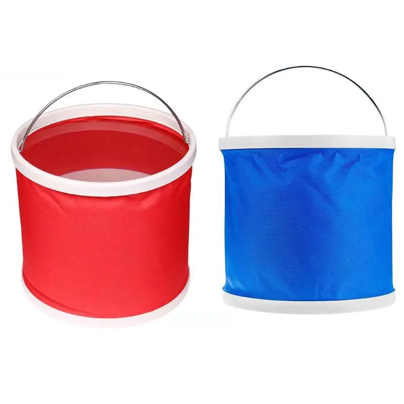 

9L/11L Folding Portable Bucket Water Container for Outdoor Fishing Camping Car Washing Collapsible Multi Tools