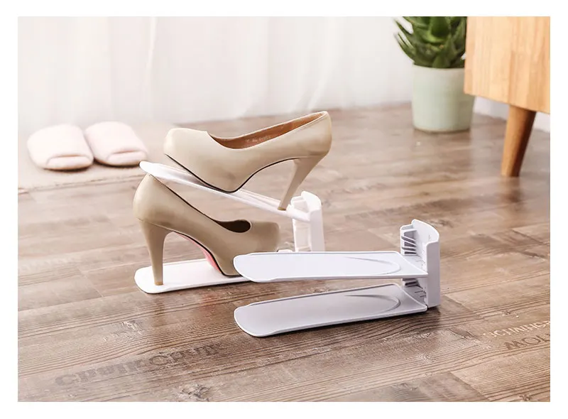 Home Use Shoe Organizer Modern Double Cleaning Storage Shoe Rack Living Room Convenient Shoes box Shoes Organizer Stand Shelf (4)