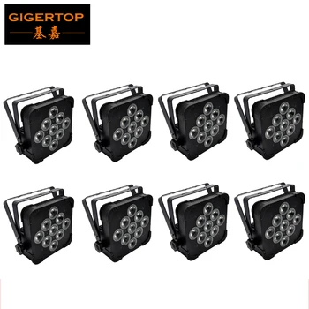 

Sample Price 8pcs/lot 9x12W 4IN1 Flat Led Par Light DMX 512,Slim Led Par Can RGBW 4/7Chs 90-240V DJ Equipment 110W Led Par Light