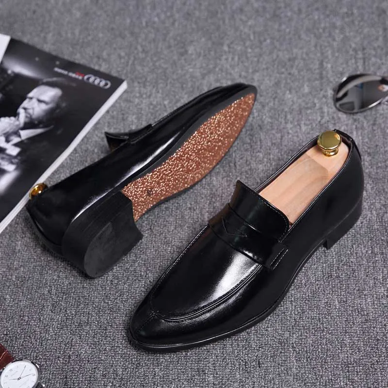 rouge Main Robe Richelieu Classique En 558 Masorini Mocassins De Bureau Des Mode marron Ww Party Hommes Chaussures Business Noir Cuir xwnnFH0Bq