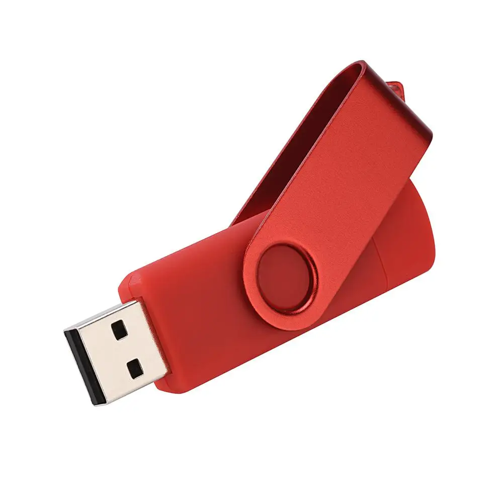 Высокоскоростной usb 2,0 OTG 64 Гб флэш-накопитель USB 128 Гб Внешняя память 32 Гб 16 Гб микро-usb-накопитель - Цвет: Red