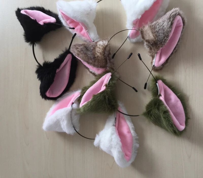 Cosplay Хэллоуин вечерние аниме Neko костюм кошачьи ушки Cos Fox клипса для уха заколка