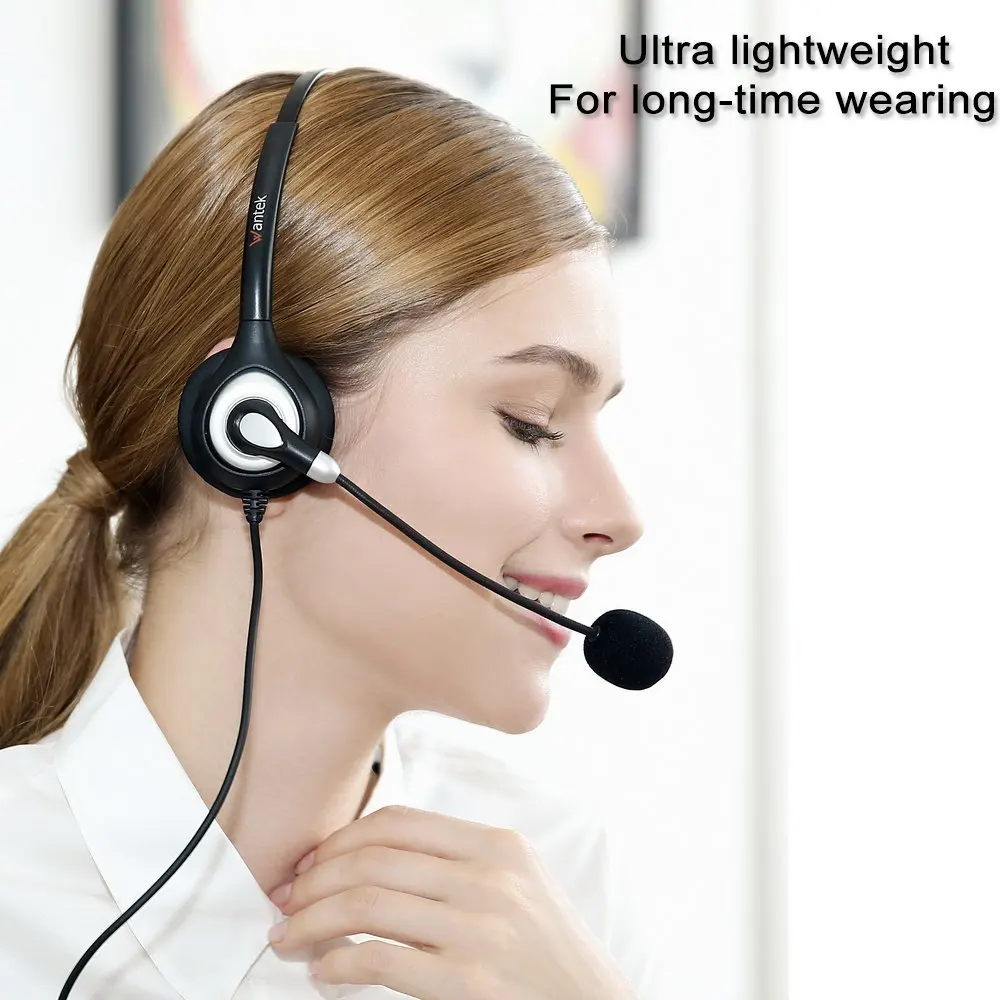 Silver 2.5mm Call Center Hands Free headset Mic for Panasonic  KX-T7625 KX-T7630 