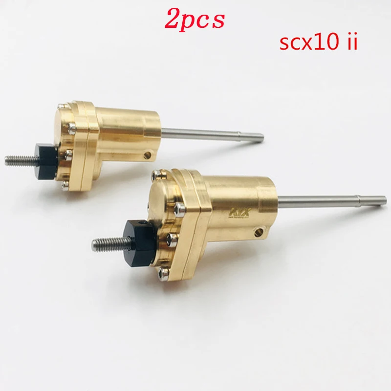 

2pcs Axial SCX-ll 90046 RC Model Cars Accessories Rear Bridge Axle Upgraded Parts Widening Heightening Copper Car Axis