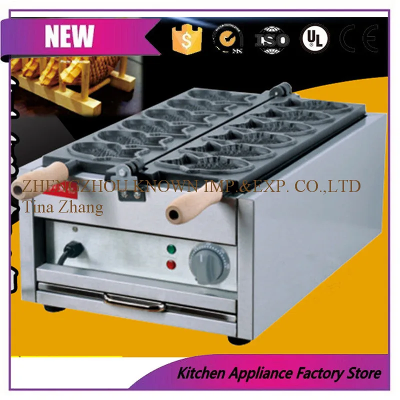 US $420.00 Free shipping by express Electric 110v 220v Taiyaki Waffle grill fish shape waffle maker