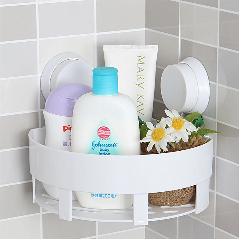 Simple life Suction cup bathroom shelf basket rack wall hanging wall shelf  storage shelf bathroom accessories